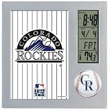 MLB Colorado Rockies Digital Desk Clock