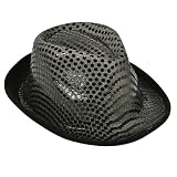 Black Sequin Fedora (1 pc)