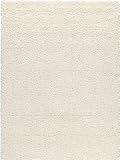 Benuta 10104010 Shaggy Teppich Swirls 133 x 190 cm, beige