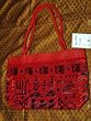 Red,black Boho Banjara Gypsy India Sari Tapestry Handbag Purse