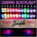 12 Color Set of Wizard Blacklight Tattoo Ink 1/2oz bottles