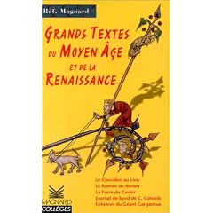 Grands textes du Moyen �ge et de la Renaissance