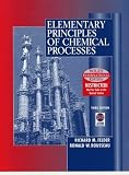 Elementary Principles of Chemical Processes
