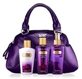 Victoria's Secret Love Spell 3 Pieces Deluxe Gift Set with Purple Tote Bag