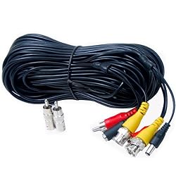 VideoSecu Video Audio Power 150 Feet CCTV Security Camera Cable with BNC RCA Connectors C16