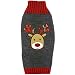 Tangpan Pet Turtleneck Dog Sweater Puppy Cats Apparel Color Grey Reindeer Size S