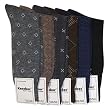 Men's Assorted 6 Pack Designed Dress Socks