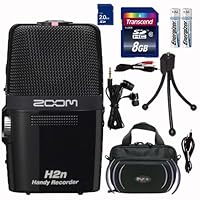 Zoom H2n Portable Digital Recorder with PAVA Carrying Case and Accessories