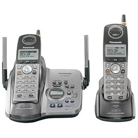 Panasonic KX-TG5432M 5.8 GHz Platinum Cordless Phone with Answering System and Dual Handsets
