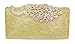 Chicastic Mesh Rhinestone Peacock Hard Box Wedding Cocktail Clutch Purse