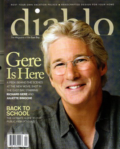 Richard Gere Cover Diablo Magazine September 2005 - Bee Season