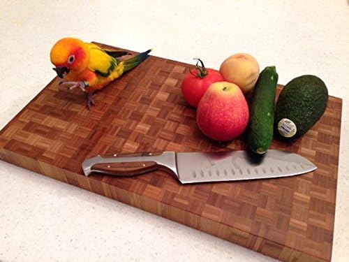 Caramel Teragren Sealed Bamboo Cutting board-Butcher block 1.5" Thick Food Grade 14x26 inch