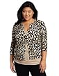Jones New York Womens Plus-Size Printed Cardigan