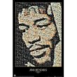 Jimi Hendrix (Mosaic) Music Poster Print - 24x36