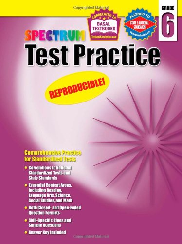Spectrum Test Practice, Grade 6