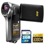 SVP T500-Bk FULL HD 1440x1080p Digital Camcorder + Camera with 2.5" LCD, 20x Zoom, Leather Body, HDTV Output (SVP 2GB High Speed SD Card Included)