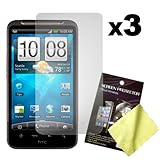 Three LCD Screen Guards / Protectors for HTC Inspire 4G