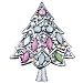 Pugster Christmas Tree Czech Stone Brooches And Pins