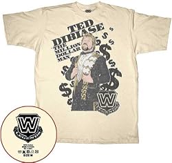 WWE Million Dollar Man Ted Dibiase Mens Cream T-shirt