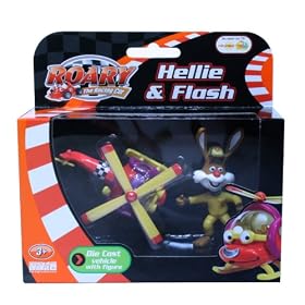 ROARY THE RACING CAR DIE CAST: HELLIE & FLASH FIGURINE