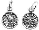 Mini St. Benedict Medals 20 Steel Chain