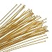 Brass Gold Tone Headpins 22 Gauge 3 Inches (25 Head Pins)