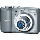 Canon PowerShot A1100 IS - Digital camera - compact - 12.1 Mpix - optical zoom: 4 x - supported memory: MMC, SD, SDHC, MMCplus - gray