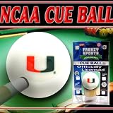 Miami Hurricanes Officially Licensed Billiards Cue Ball