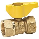 Buy Homewerks VGV-2LH-B4B Gas Ball Valve, Female Thread x Female Thread, Brass, 3... by Homewerks
