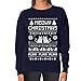 TeeStars - Meowy Christmas Ugly Sweater - Cute Xmas Party Women Sweatshirt