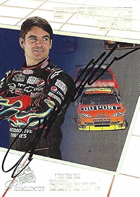 AUTOGRAPHED Jeff Gordon 2009 PP Premium STARTING GRID (#24 DuPont Racing) Collectible NASCAR Trading Card with COA