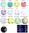 Swarovski Strass Golden Teak Pendeloque With Lazer Logo Etched 50mm # 8901-50