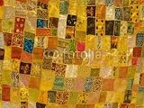 Wallmonkeys Peel and Stick Wall Decals - Golden Tones in Quilt - Removable Graphic