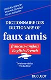 Revue Duculot - De Boeck  / Dictionnaire des / Dictionary of faux amis. Français-Anglais - English-French
