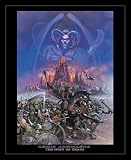 Chris Achilleos (The Host of Chaos) Gold Wood-Mounted Art Poster Print - 16
