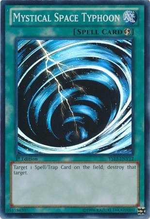 Yu-Gi-Oh! - Mystical Space Typhoon (YS13-ENV12) - Super Starter Power-Up Pack - 1st Edition - Super Rare