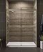 KOHLER K-706015-L-ABV Levity Bypass Shower Door with Towel Bar and 1/4-Inch Crystal Clear Glass in Anodized Brushed Bronze
