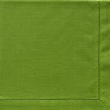 Sharp Olive Hemstitch Napkin