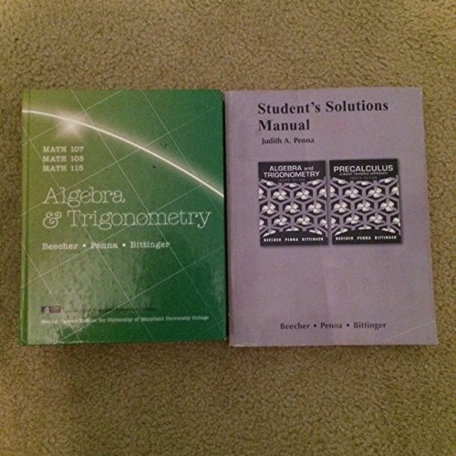 Algebra and Trigonometry Maryland University College