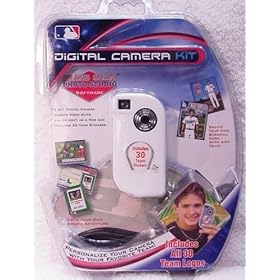 Sakar Baseball-Themed Necklace Digital Photo Camera, Video Clip Camera, and Webcam