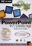 Microsoft PowerPoint 97/2000/XP, 1 CD-ROM Direkt ab CD startbar. In nur 30-60 Sekunden zum Erfolg. F�r Windows 95/98/Me/2000/XP/03 oder Mac OS ab 7.6.1 - 