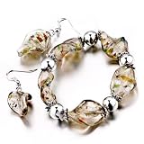 Pugster Gray Helix Pattern Bracelets