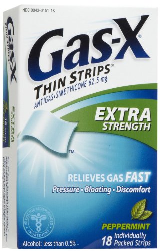 PACK OF 3 EACH GAS-X THIN STRIP PEPPERMINT 18EA PT#30043015118