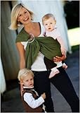 MAYA WRAP Lightly Padded Baby Ring Sling Carrier MEDIUM (5'2" TO 5'9") OLIVE
