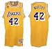 Men`s Los Angeles Lakers #42 James Worthy Gold Swingman Jersey