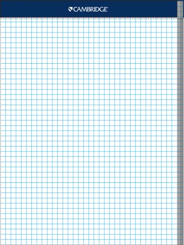 Mead 59878 Cambridge Stiff-Back Planning Pad - Quad Ruled - 8.5 x 11 Inches - White - 80 Sheets per Pad (12 Pack) Image Mead 59878 Cambridge Stiff-Back Planning Pad - Quad Ruled - 8.5 x 11 Inches - White - 80 Sheets per Pad (12 Pack)