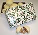 Gourmet Food : Scott's Cakes 1/2 lb. White Chocolate Cashew Pattie in a Holly Box