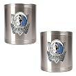 Dallas Mavericks 2pc Stainless Steel Can Holder Set - Primary Logo NBA Basketball