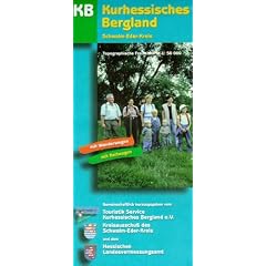 "Topographische Freizeitkarten 1:50000 Hessen. Sonderblattschnitte auf der Grundlage der Topographischen Karte 1:50000 (Freizeitregionen); mit ... Mit Wanderwegen, mit Reitwegen: Blatt  KB