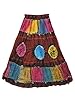 Indian Skirt- Retro Long Maxi Skirt Lace Work Embroidered Vintage Dress